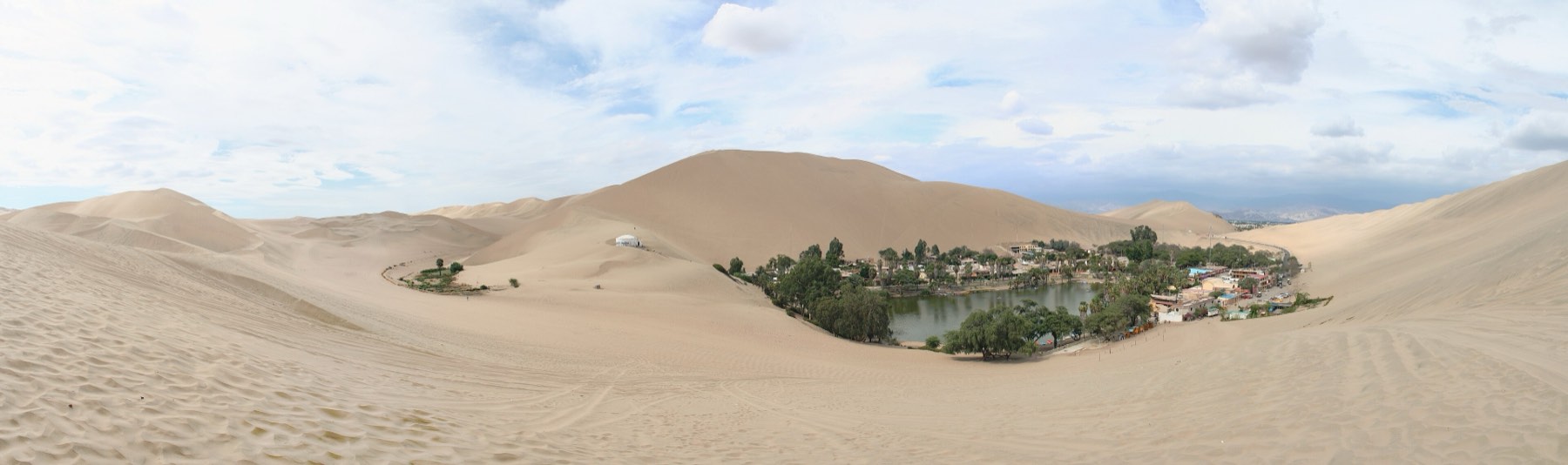 Panorámica de las dunas de Huacachina